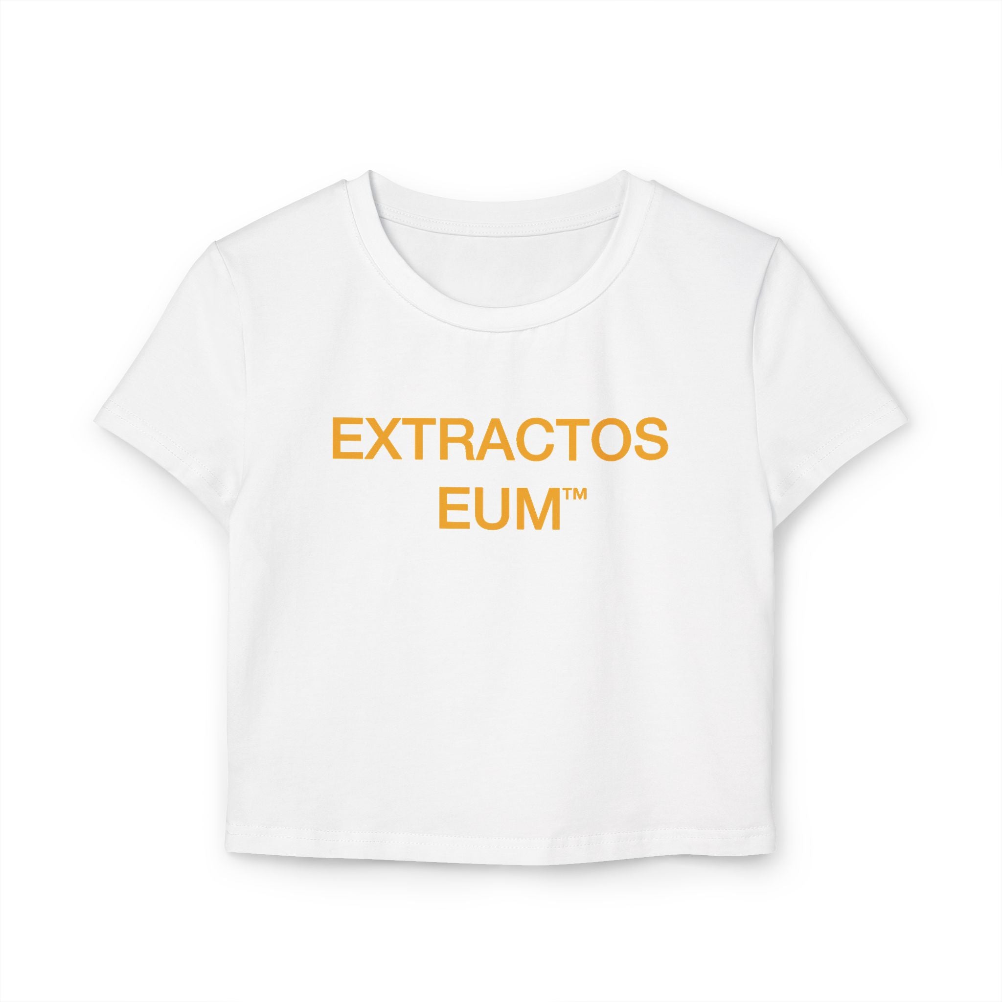 Camiseta corta Extractos EUM — Camiseta minimalista con estampado para mujer
