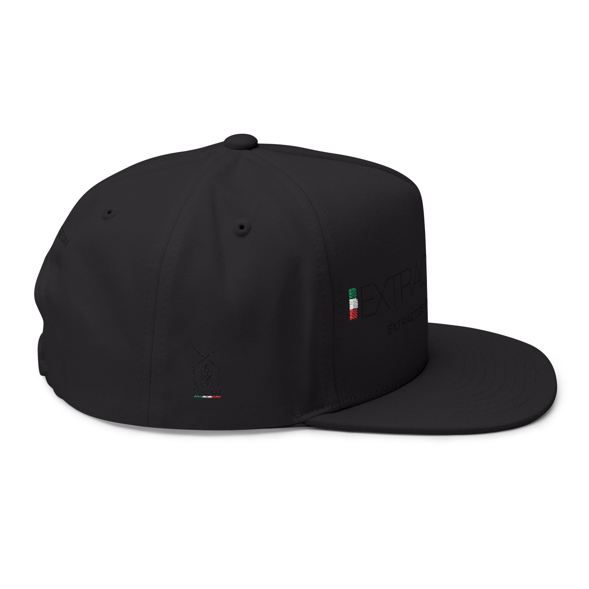 Gorra plana con visera bordada y elegante - Extractos EUM